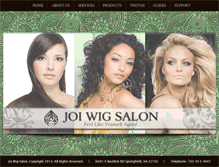 Tablet Screenshot of joiwigsalon.com